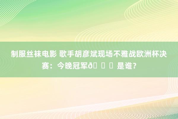 制服丝袜电影 歌手胡彦斌现场不雅战欧洲杯决赛：今晚冠军?是谁？