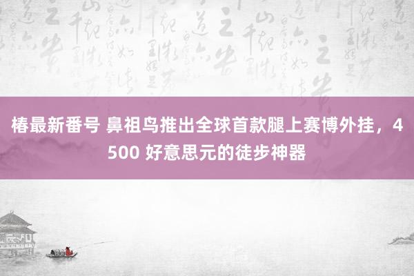 椿最新番号 鼻祖鸟推出全球首款腿上赛博外挂，4500 好意思元的徒步神器